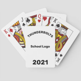 Logo de l'école Cartes de jeu personnalisées