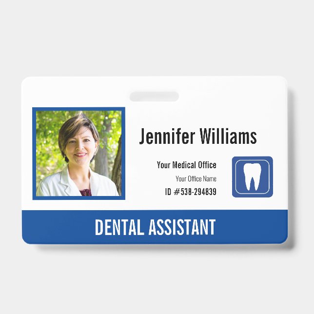 Logo de l'employé Médicale personnalisé - Badge d' (Front)