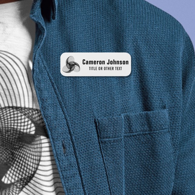 Logo de l'entreprise badge magnétique de l'employé (Créateur téléchargé)