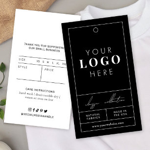 Logo de l'entreprise Black Hang Tag Vêtements Prix