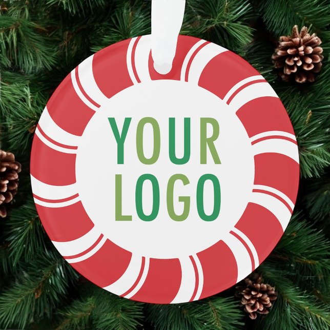 Logo de l'entreprise d'ornement acrylique de Noël (MISOOK Peppermint Candy Cane Acrylic Christmas Ornament)