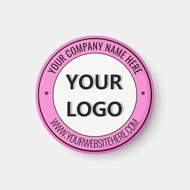 Logo de l'entreprise et texte Magnet promotionnel  (Devant)
