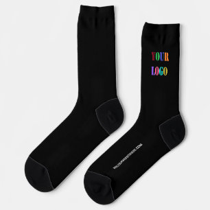 Logo de l'entreprise personnalisé Texte Chaussette