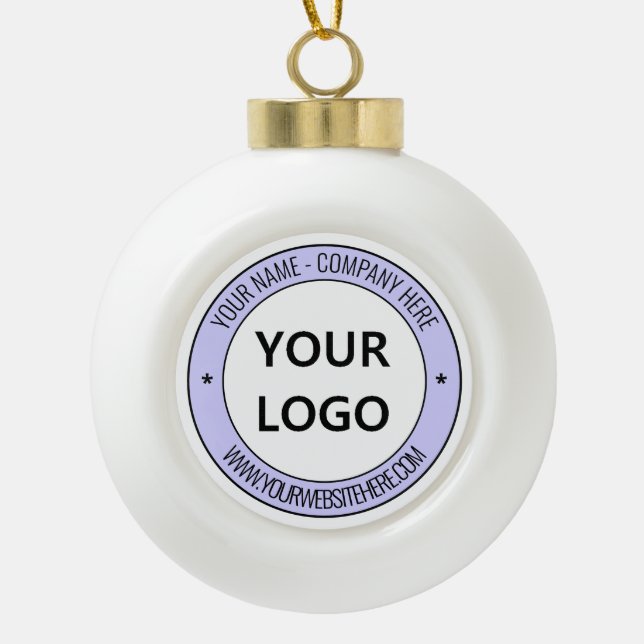 Logo de l'entreprise personnalisée et ornement de  (Devant)