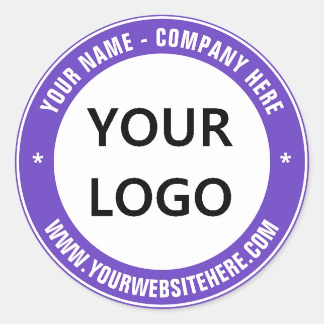 Logo de l'entreprise personnalisée et Sticker de t (Devant)