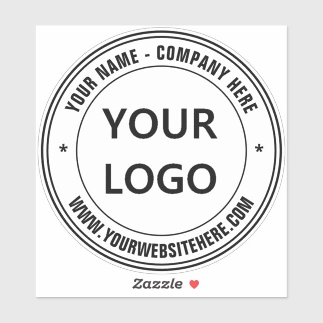 Logo de l'entreprise personnalisée et Sticker prom (Feuille)
