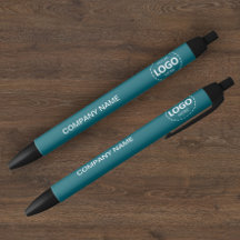 Logo de l'entreprise personnalisée et stylo Turquo