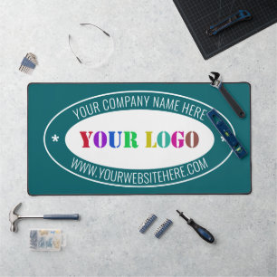 Logo de l'entreprise personnalisée et textos de vo