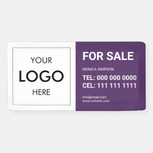 Logo de l'état réel Bannière moderne