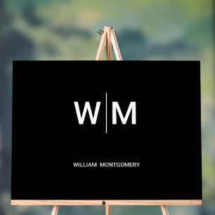 Logo de marque noire Entreprise