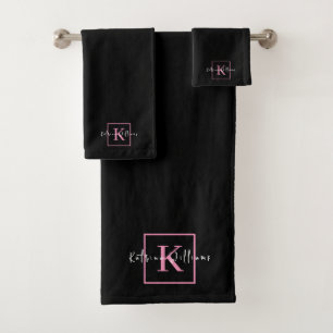 Logo de marque professionnelle Monogramme rose noi