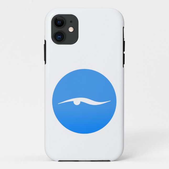 Logo de natation sur T-shirt Coque-Mate coque ipho (Dos)