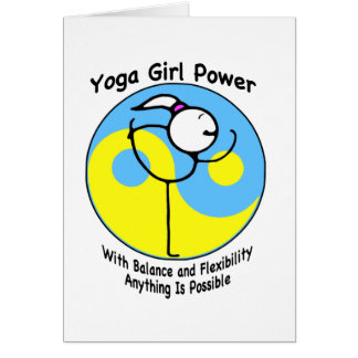 Logo de puissance de fille de yoga