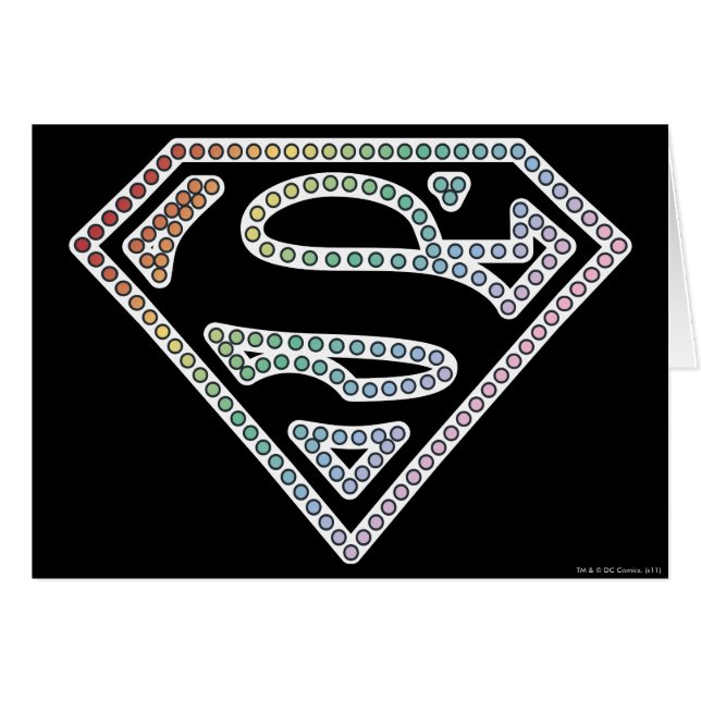 Logo de Supergirl Rainbow Outline (Devant horizontal)