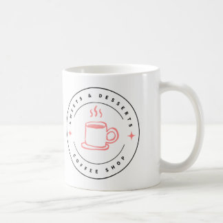 Logo de tasse sucré et dessert