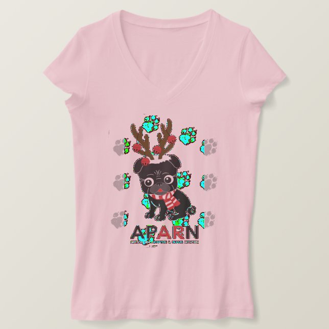 Logo de vacances APARN T-shirt féminin Bella V-Nec (Design devant)