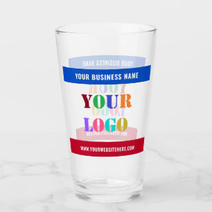 Logo de votre entreprise et Modèle de verre texte 