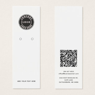 Logo d'entreprise avec carte d'affichage QR Code B