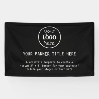 Logo d'entreprise Bannière personnalisé en promo