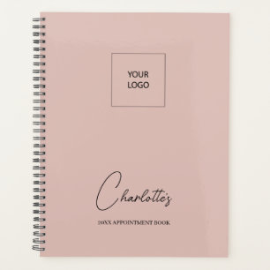 Logo d'entreprise Blush Pink élégant carnet de ren