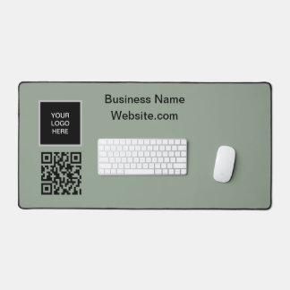Logo d'entreprise Code QR Vert Sauge Entreprise
