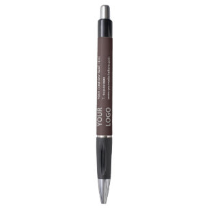 Logo d'entreprise et stylo promotionnel texte