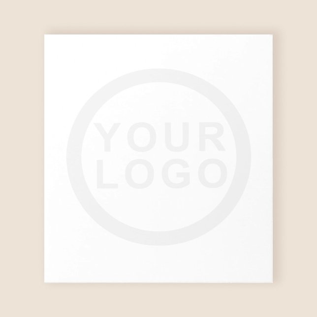 Logo d'entreprise filigrane Logo Bloc-notes blanc (Stylishly Personalize with Your Custom Logo.)