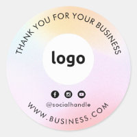 Logo d'entreprise Merci Stickers médias sociaux
