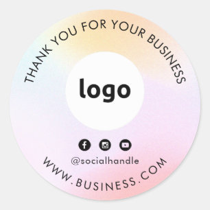 Logo d'entreprise Merci Stickers médias sociaux