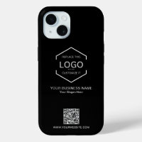Logo d'entreprise minimaliste de code QR
