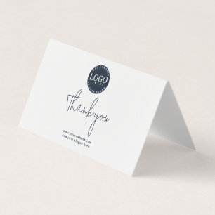 Logo d'entreprise moderne Carte de remerciements d