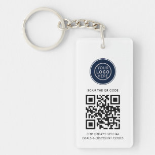 Logo d'entreprise moderne et code QR minimaliste