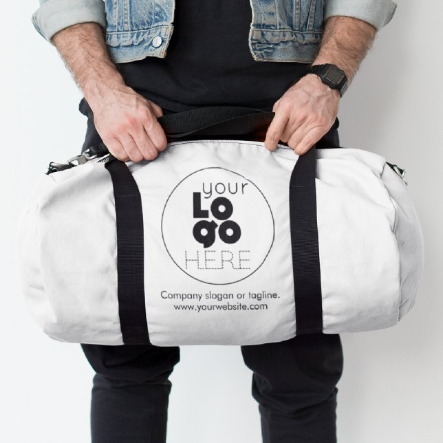 Logo d'entreprise noir personnalisé sur le sac bla (Créateur téléchargé)