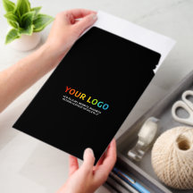 Logo d'entreprise noir, texte standard professionn