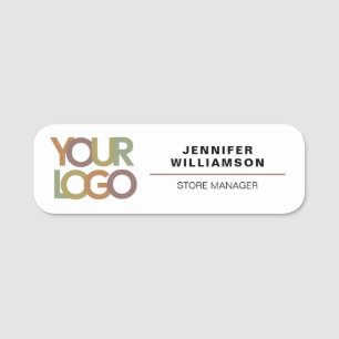 Logo d'entreprise personnalisable et badge nominat