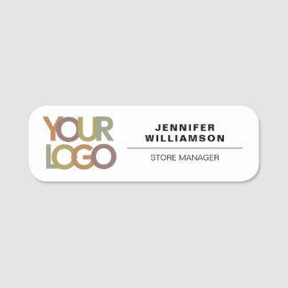 Logo d'entreprise personnalisable et badge nominat