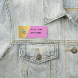 Logo d'entreprise personnalisé Badge magnétique em