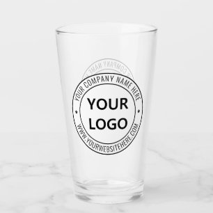 Logo d'entreprise personnalisé et Modèle de verre