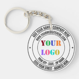 Logo d'entreprise personnalisé et Porte - clé d'en