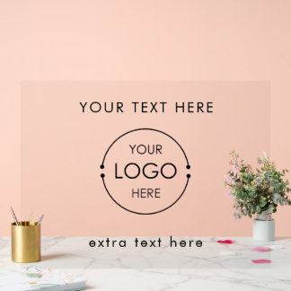 Logo d'entreprise personnalisé et société de promo