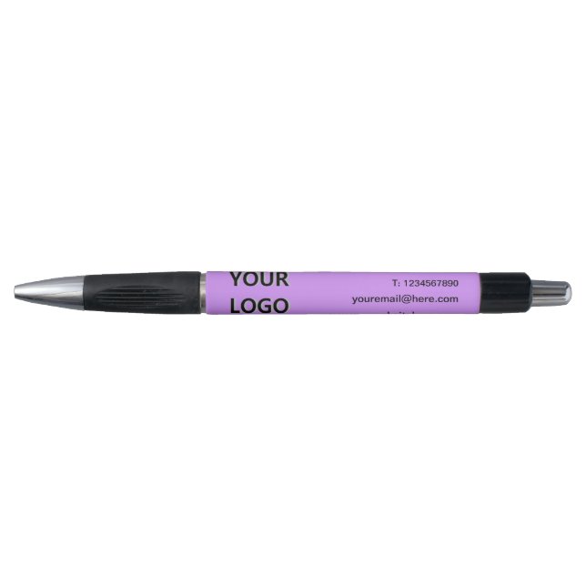 Logo d'entreprise personnalisé et stylo promotionn (Devant)