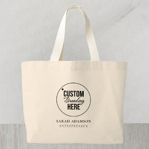 Logo d'entreprise personnalisé Grand Sac fourre-to