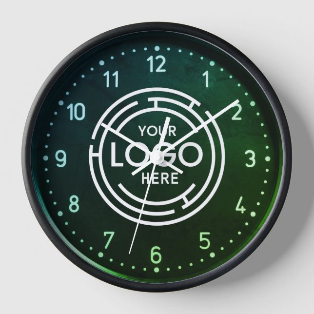 Logo d'entreprise personnalisé Grande horloge (Recto)