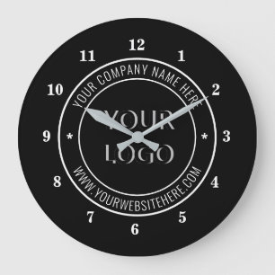 Logo d'entreprise personnalisé Horloge personnalis