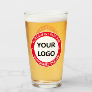 Logo d'entreprise personnalisé Verre de texte vos 