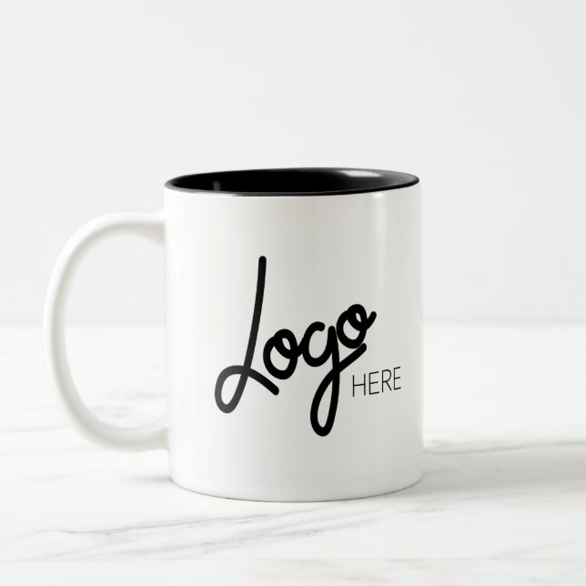 Logo d'entreprise Promotion Marque Café Mug (Gauche)