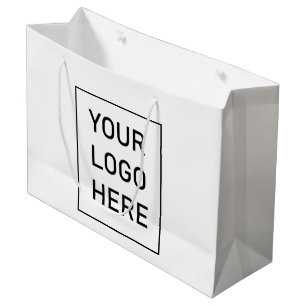 Logo d'entreprise   Sacs d'achat personnalisés ave