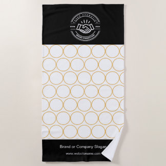 Logo d'entreprise | Serviette de plage minimaliste