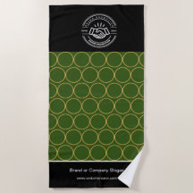 Logo d'entreprise | Serviette de plage minimaliste