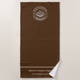 Logo d'entreprise | Serviette de plage minimaliste